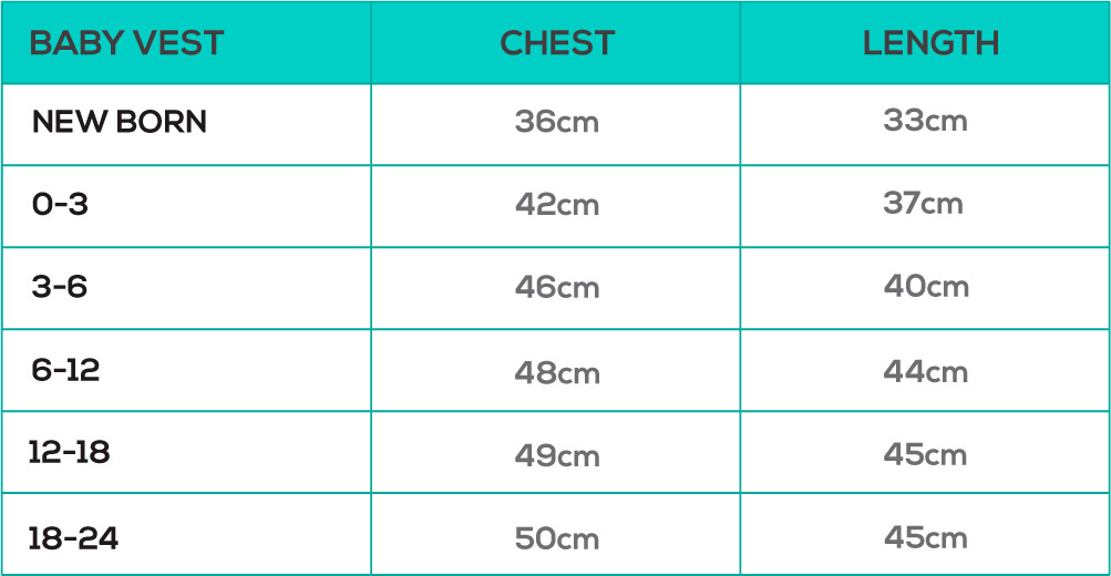 Sizechart